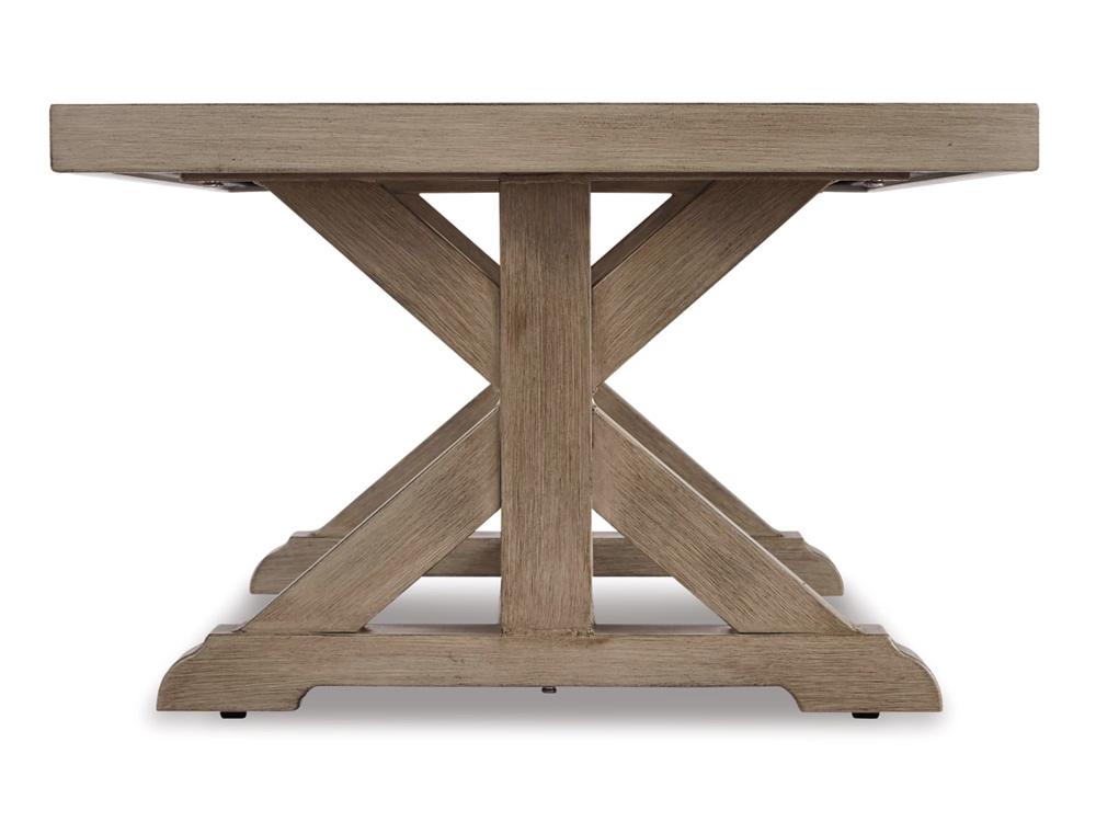 Signature Design by Ashley - Beachcroft Outdoor Coffee Table in Beige - P791-701 veiw 3