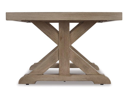 Signature Design by Ashley - Beachcroft Outdoor Coffee Table in Beige - P791-701 veiw 3
