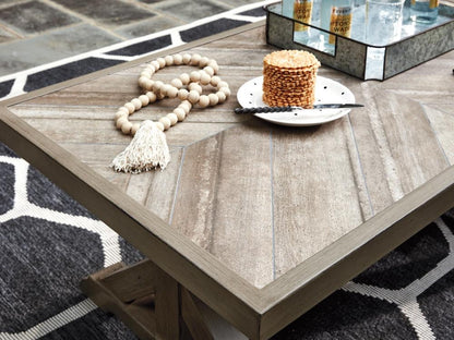 Signature Design by Ashley - Beachcroft Outdoor Coffee Table in Beige - P791-701 veiw 4