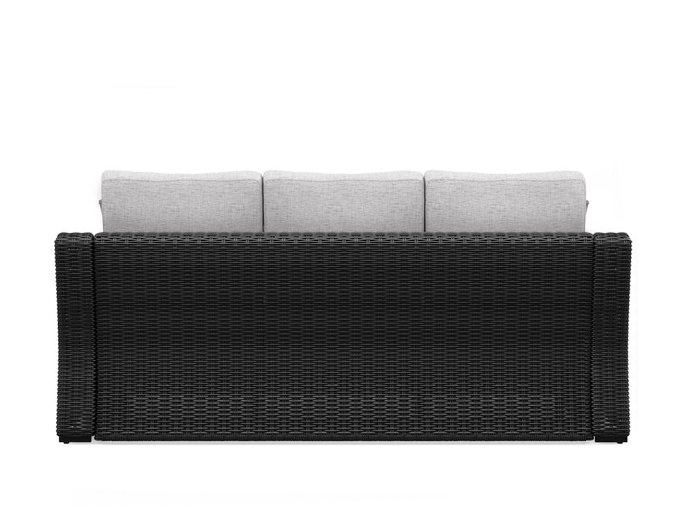Signature Design by Ashley - Beachcroft Outdoor Sofa With Cushion in Black/Light Gray - P792-838 veiw 4