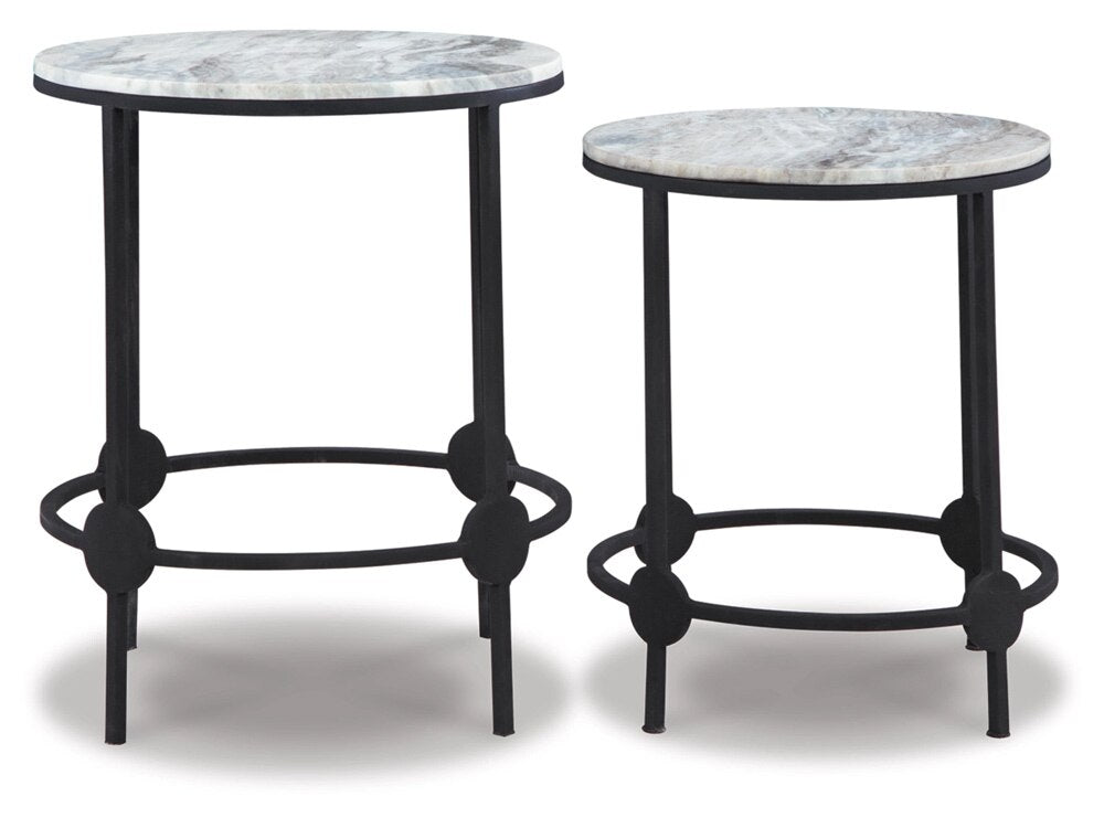 Signature Design by Ashley - Beashaw Accent Table Set (Set of 2) in Gray/Black - A4000546 veiw 3