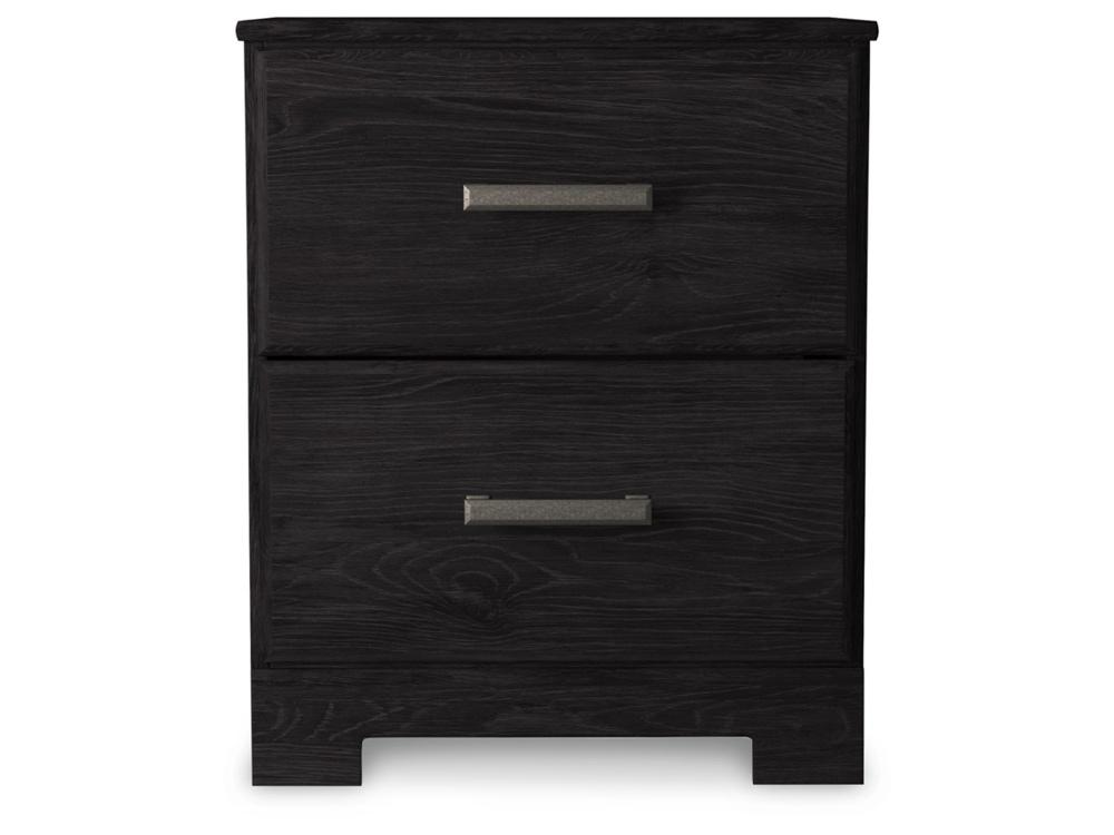 Signature Design by Ashley - Belachime Two Drawer Night Stand in Black - B2589-92 veiw 1