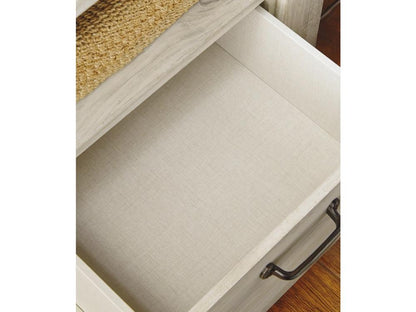Signature Design by Ashley - Bellaby Five Drawer Chest in Whitewash - B331-46 veiw 3