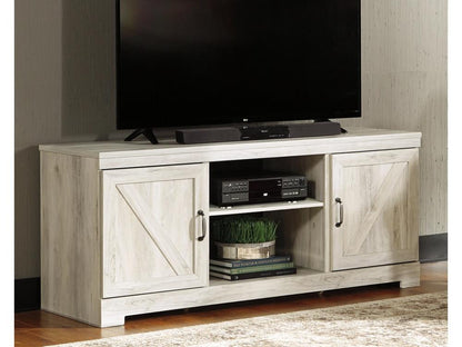 Signature Design by Ashley - Bellaby LG TV Stand w/Fireplace Option in Whitewash - W331-68 veiw 2