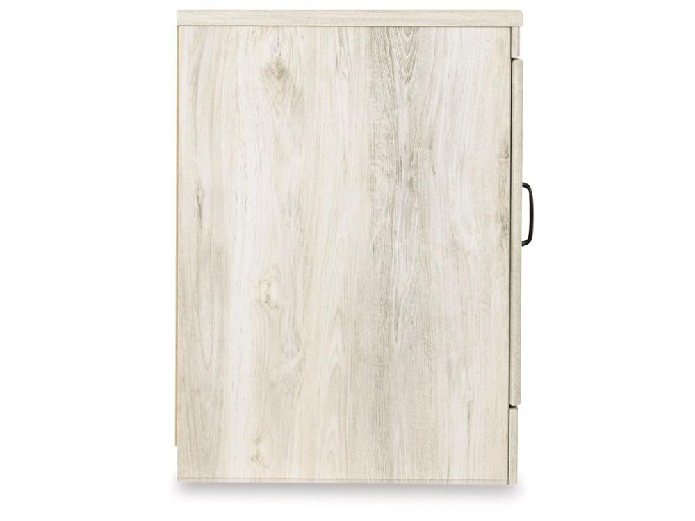 Signature Design by Ashley - Bellaby LG TV Stand w/Fireplace Option in Whitewash - W331-68 veiw 4