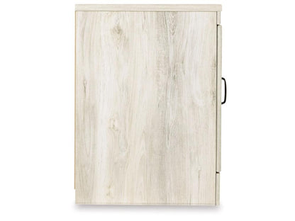 Signature Design by Ashley - Bellaby LG TV Stand w/Fireplace Option in Whitewash - W331-68 veiw 4