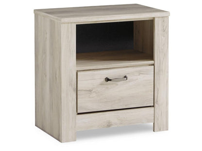 Signature Design by Ashley - Bellaby One Drawer Night Stand in Whitewash - B331-91 veiw 1