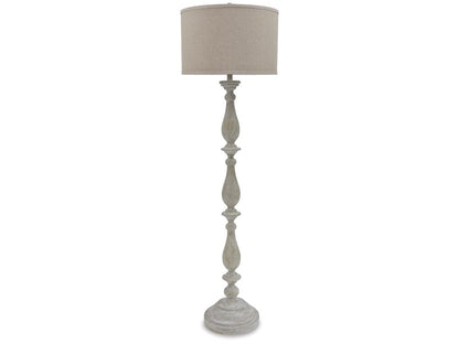 Signature Design by Ashley - Bernadate Poly Floor Lamp in Whitewash - L235341 veiw 1