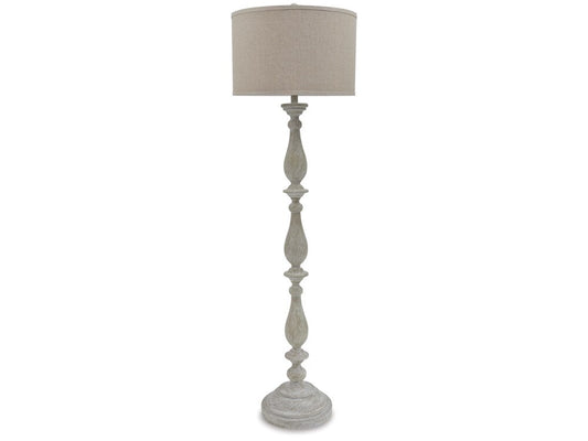 Signature Design by Ashley - Bernadate Poly Floor Lamp in Whitewash - L235341 veiw 1
