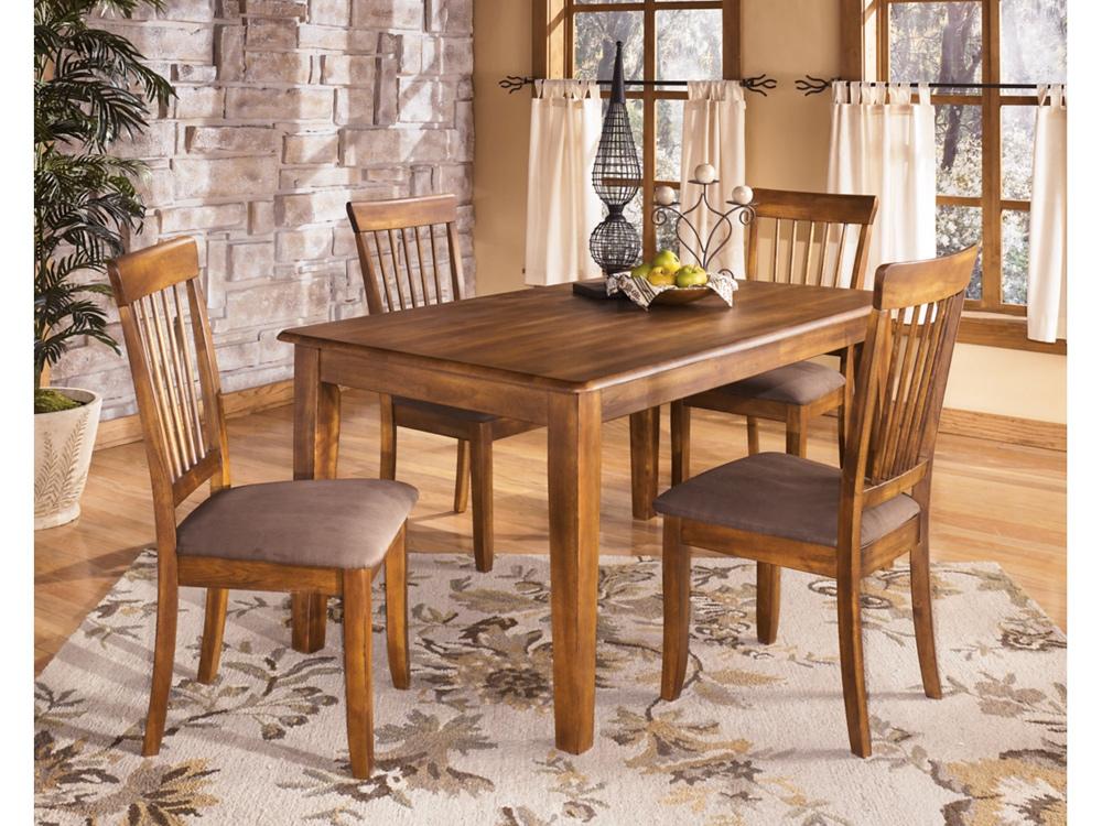 Signature Design by Ashley - Berringer Dining Uph Side Chair (Set Of 2) in Rustic Brown - D199-01 veiw 3