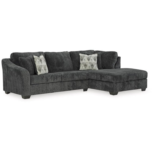Signature Design by Ashley - Biddeford Fabric 2-Piece Sectional in Ebony veiw 1