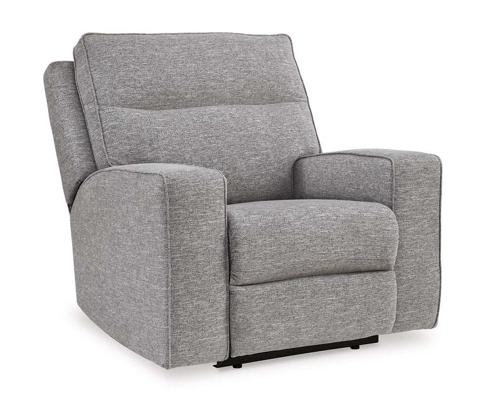 Signature Design by Ashley - Biscoe Pwr Recliner W/Adj Headrest in Pewter - 9050313 veiw 1