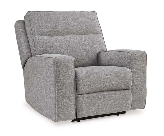 Signature Design by Ashley - Biscoe Pwr Recliner W/Adj Headrest in Pewter - 9050313 veiw 1