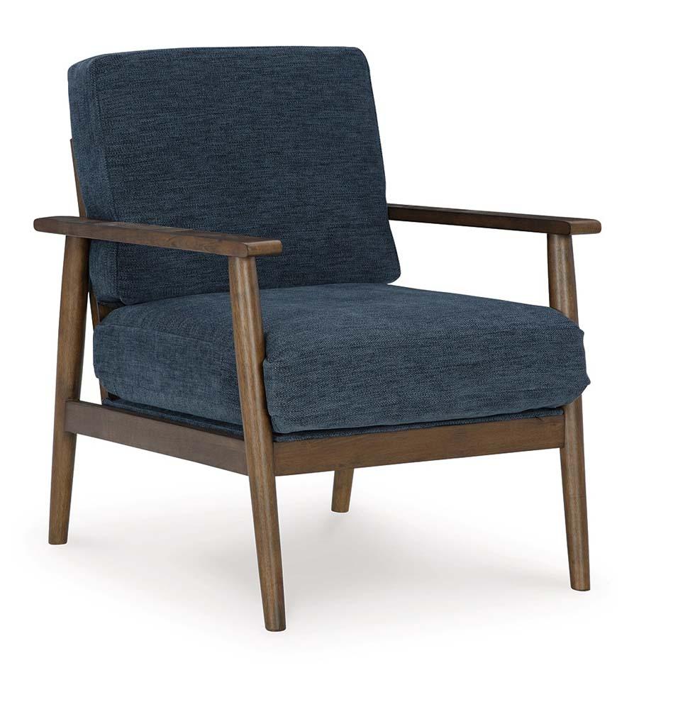 Signature Design by Ashley - Bixler Showood Accent Chair in Navy - 2610660 veiw 1