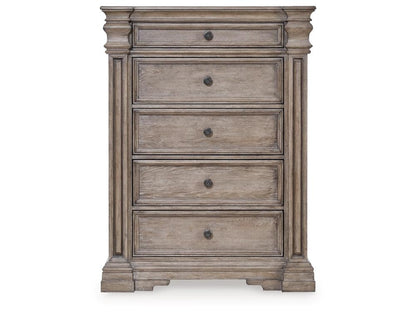 Signature Design by Ashley - Blairhurst Five Drawer Chest in Light Grayish Brown - B916-46 veiw 1