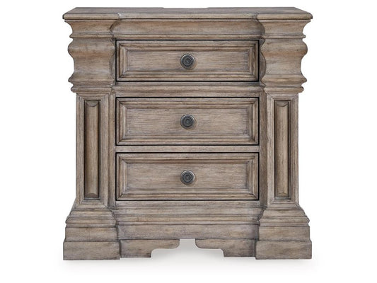 Signature Design by Ashley - Blairhurst Three Drawer Night Stand in Light Grayish Brown - B916-93 veiw 1