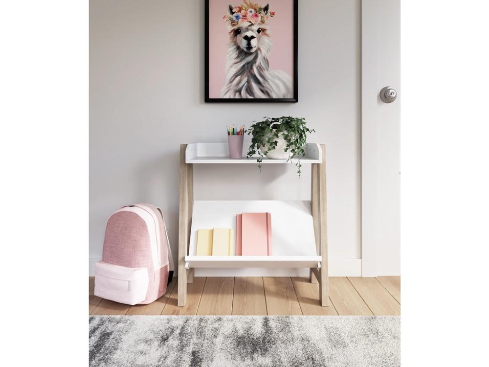 Signature Design by Ashley - Blariden Small Bookcase in White/Tan - A4000361 veiw 2
