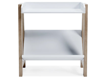 Signature Design by Ashley - Blariden Small Bookcase in White/Tan - A4000361 veiw 3