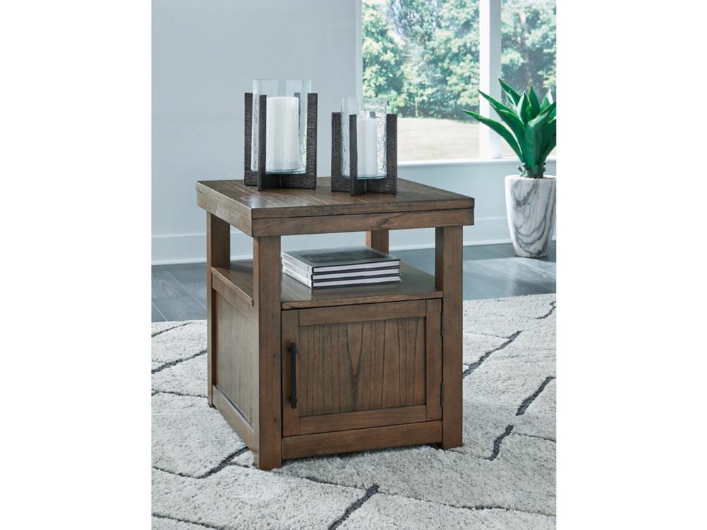 Signature Design by Ashley - Boardernest End Table in Brown - T738-3 veiw 2