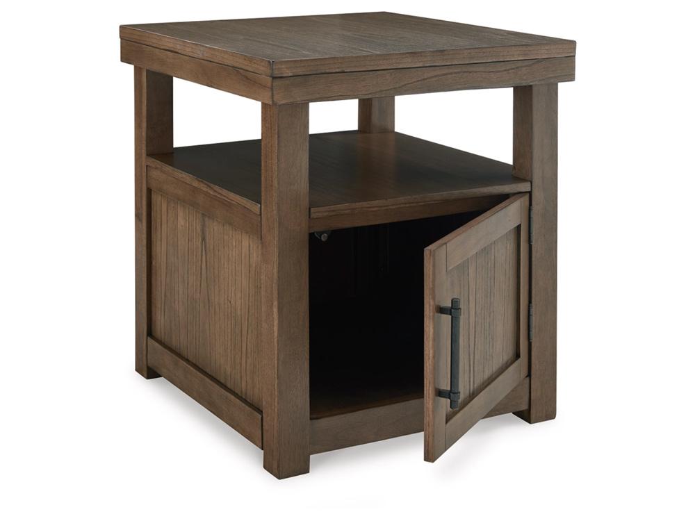Signature Design by Ashley - Boardernest End Table in Brown - T738-3 veiw 3
