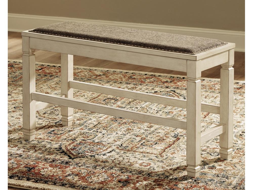 Signature Design by Ashley - Bolanburg Dbl Counter Uph Bench in Two-Tone - D647-09 veiw 2