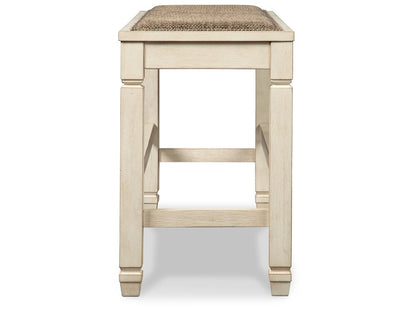Signature Design by Ashley - Bolanburg Dbl Counter Uph Bench in Two-Tone - D647-09 veiw 4