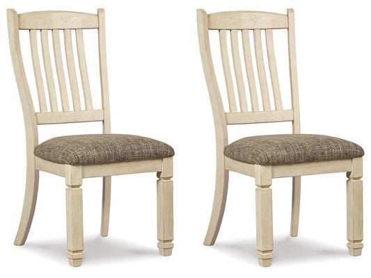 Signature Design by Ashley - Bolanburg Dining Uph Side Chair (Set Of 2) in Two-Tone - D647-01 veiw 2