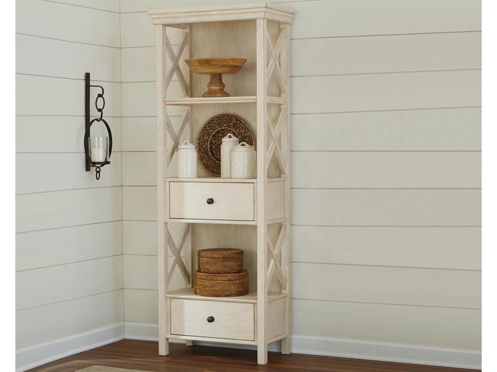 Signature Design by Ashley - Bolanburg Display Cabinet in Antique White - D647-76 veiw 2
