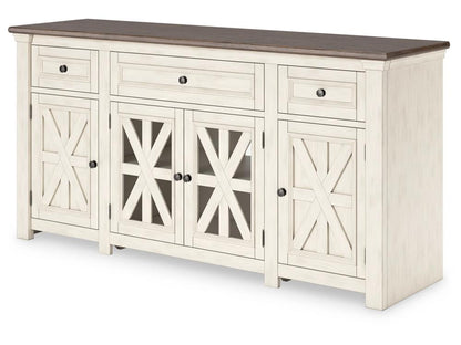 Signature Design by Ashley - Bolanburg Extra Large Tv Stand in Two-Tone - W647-68 veiw 3