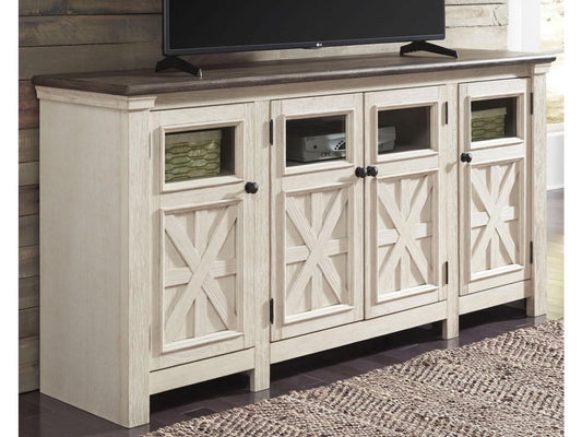 Signature Design by Ashley - Bolanburg Extra Large Tv Stand in Two-Tone - W647-60 veiw 2