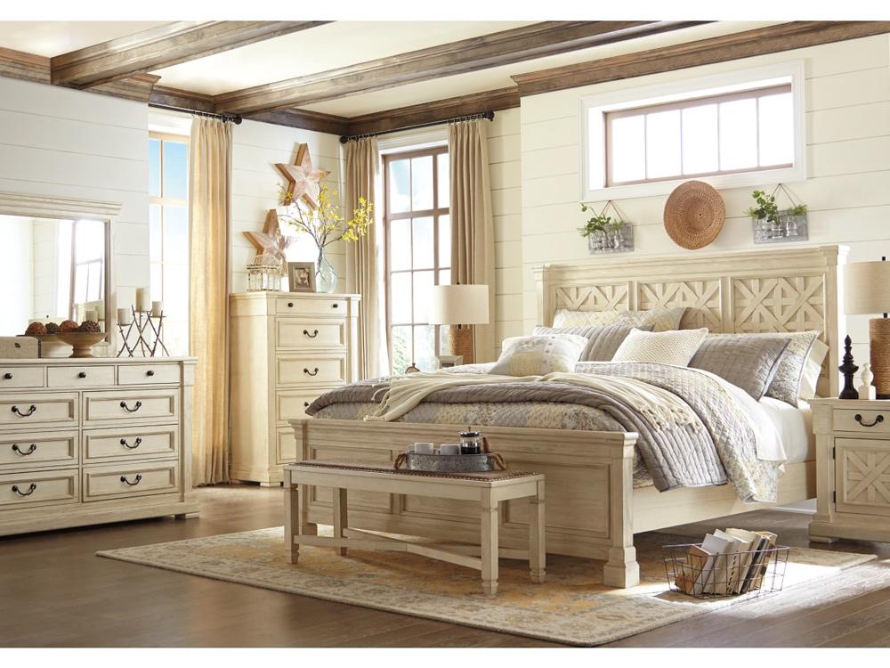 Signature Design by Ashley - Bolanburg Large Uph Dining Room Bench in Two-Tone - D647-00 veiw 4