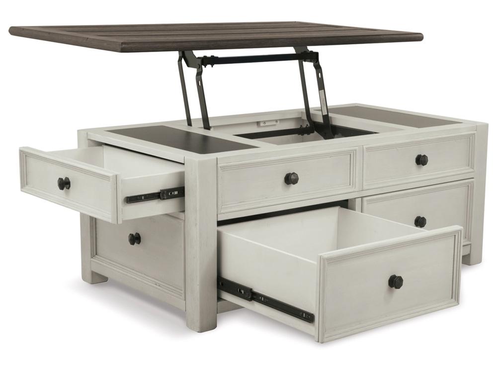 Signature Design by Ashley - Bolanburg Lift Top Cocktail Table in Two-Tone - T637-20 veiw 3