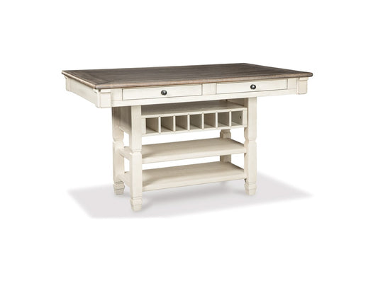 Signature Design by Ashley - Bolanburg Rect Dining Room Counter Table in Two-Tone - D647-32 veiw 1