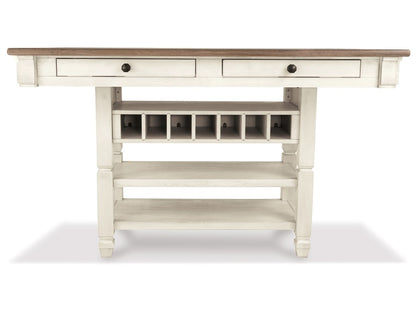 Signature Design by Ashley - Bolanburg Rect Dining Room Counter Table in Two-Tone - D647-32 veiw 4