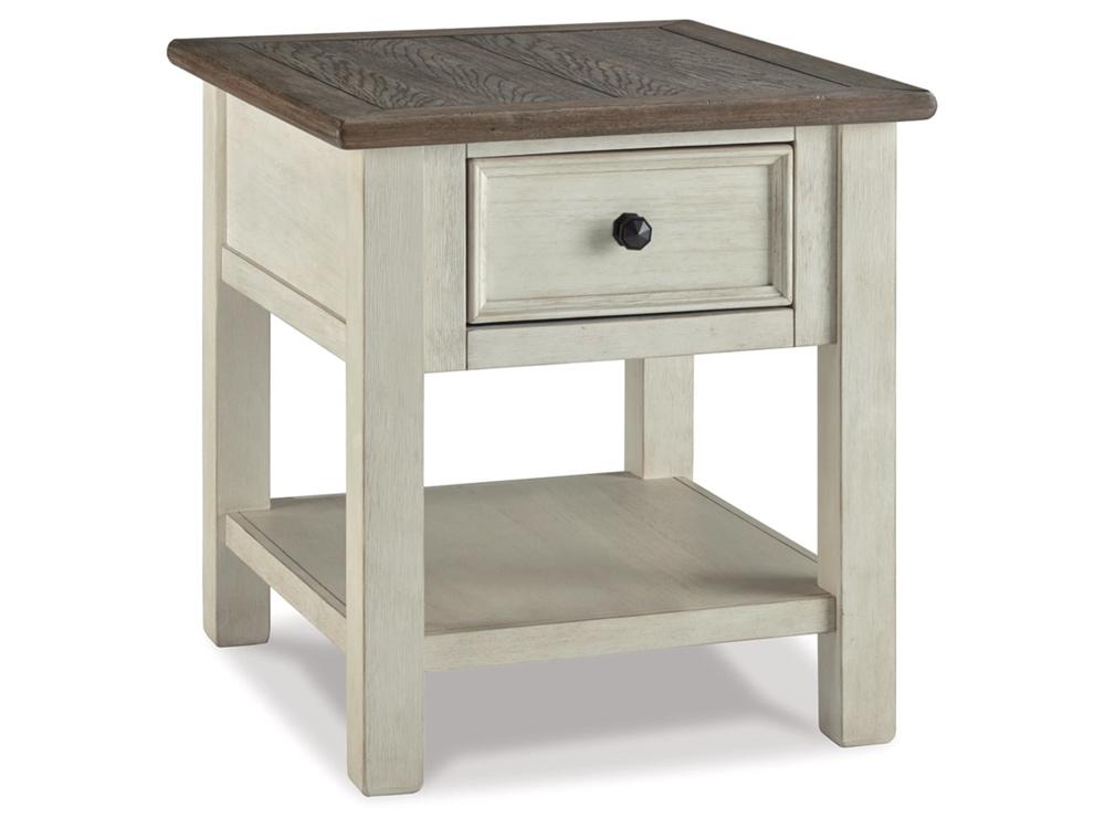 Signature Design by Ashley - Bolanburg Rectangular End Table in Two-Tone - T637-3 veiw 1