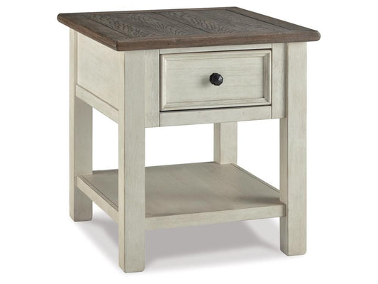 Signature Design by Ashley - Bolanburg Rectangular End Table in Two-Tone - T637-3 veiw 1
