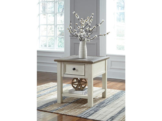 Signature Design by Ashley - Bolanburg Rectangular End Table in Two-Tone - T637-3 veiw 2