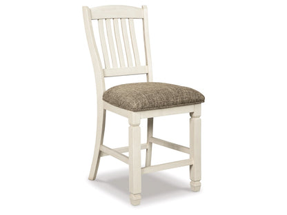 Signature Design by Ashley - Bolanburg Upholstered Barstool (Set of 2) in Two-Tone - D647-124 veiw 1