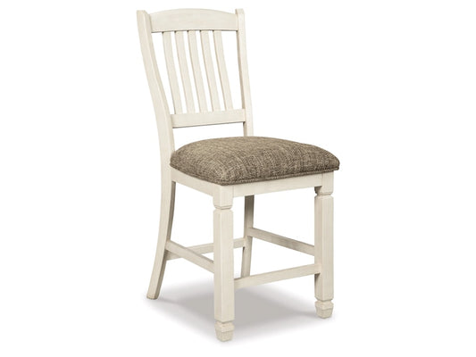 Signature Design by Ashley - Bolanburg Upholstered Barstool (Set of 2) in Two-Tone - D647-124 veiw 1