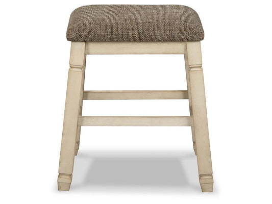 Signature Design by Ashley - Bolanburg Upholstered Stool (Set Of 2) in Two-tone - D647-024 veiw 1