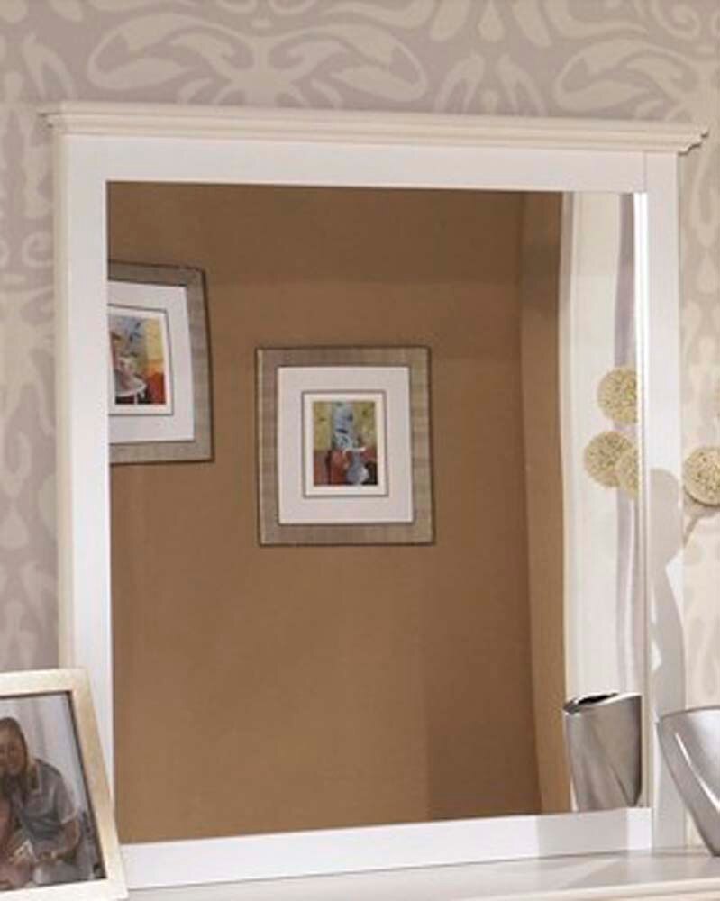 Signature Design by Ashley - Bostwick Shoals Bedroom Mirror in White - B139-36 veiw 1