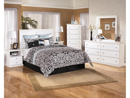 Signature Design by Ashley - Bostwick Shoals Five Drawer Chest in White - B139-46 veiw 3