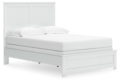 Signature Design by Ashley - Bostwick Shoals Full Panel Bed, White veiw 1
