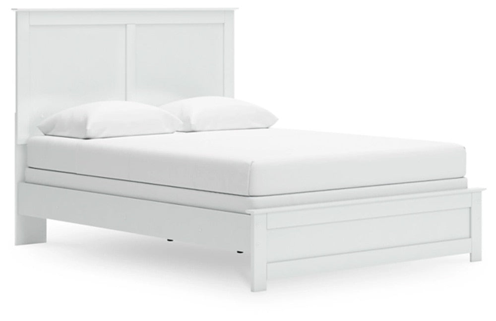 Signature Design by Ashley - Bostwick Shoals Queen Panel Bed, White veiw 1