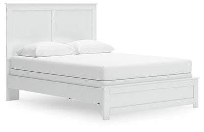 Signature Design by Ashley - Bostwick Shoals Queen Panel Bed, White veiw 1
