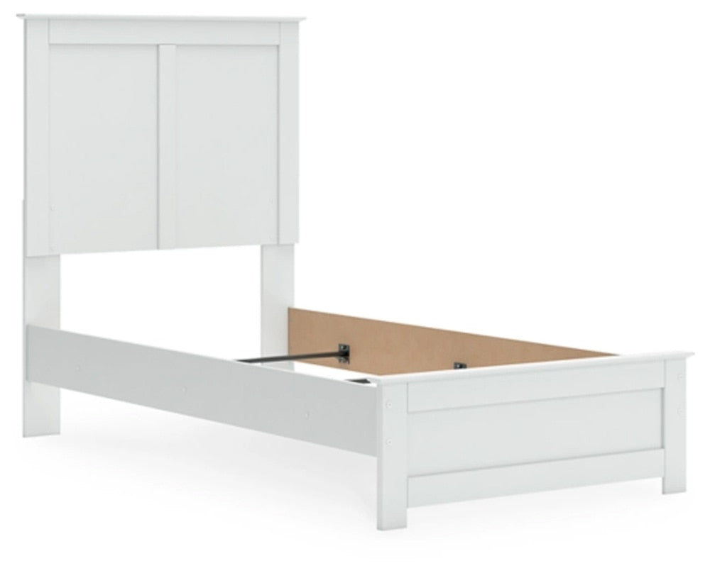 Signature Design by Ashley - Bostwick Shoals Twin Panel Bed, White veiw 3