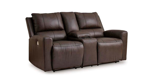 Signature Design by Ashley - Boxmere Dbl Rec Pwr Loveseat W/Console in Storm - U1310096 veiw 1