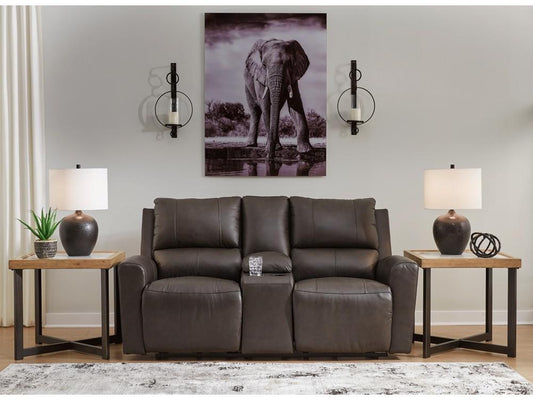 Signature Design by Ashley - Boxmere Dbl Rec Pwr Loveseat W/Console in Storm - U1310096 veiw 2