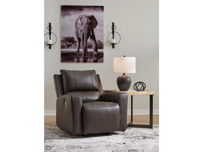 Signature Design by Ashley - Boxmere Power Rocker Recliner in Storm - U1310098 veiw 2