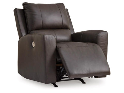 Signature Design by Ashley - Boxmere Power Rocker Recliner in Storm - U1310098 veiw 3